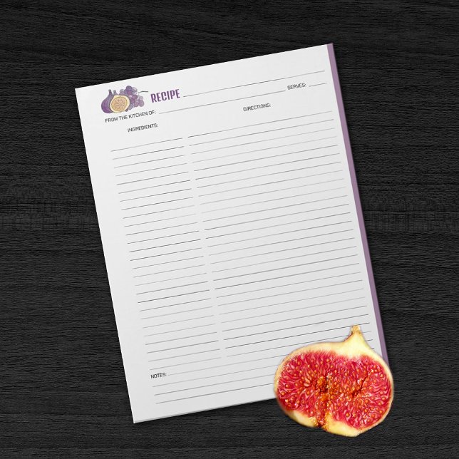 Bloc-notes de recette culinaire (Créateur téléchargé)