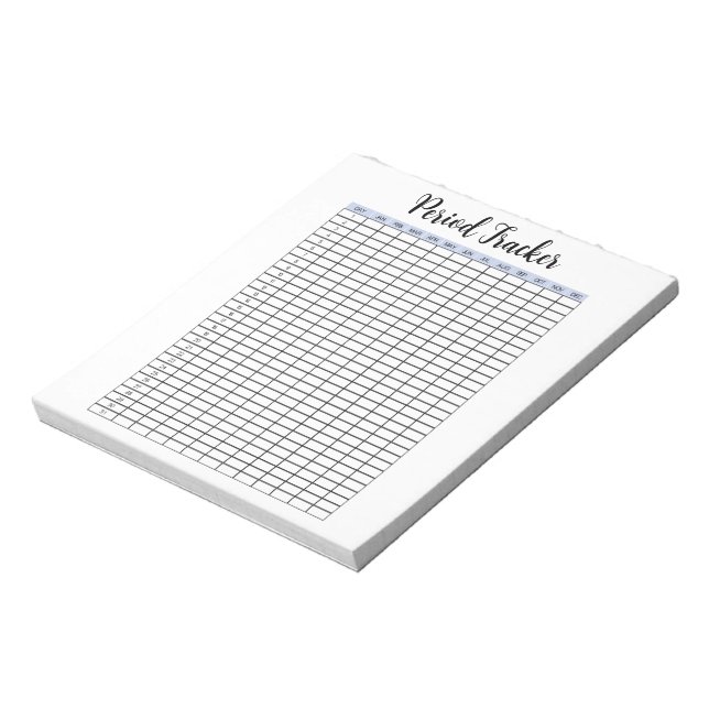 Bloc-notes de suivi de période (Tourné)