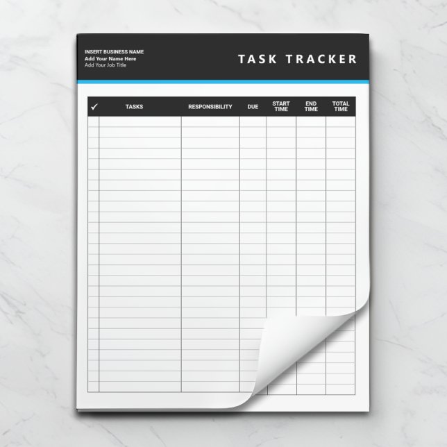 Bloc-notes de suivi des tâches de gestion de proje (Créateur téléchargé)