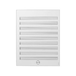 Bloc-notes de tablature de guitare vierge avec log