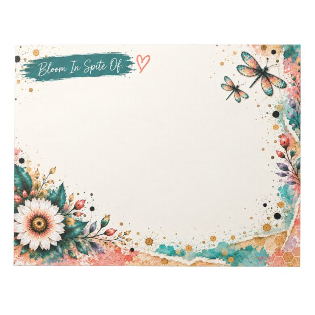 Bloc-notes de taille standard 11x8,5 (Devant)