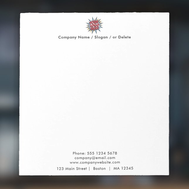 Bloc-notes de téléchargement d'adresses et de logo (Créateur téléchargé)