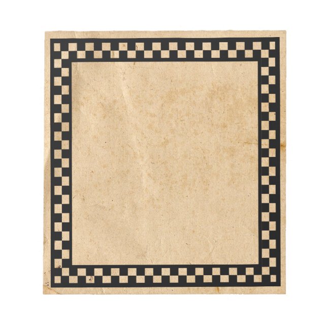 Bloc-notes de vérification préliminaire (Devant)