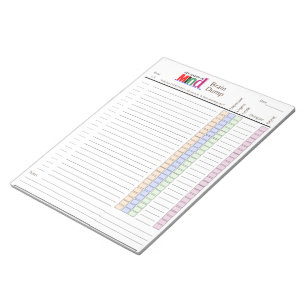 Bloc-notes de vidage du cerveau