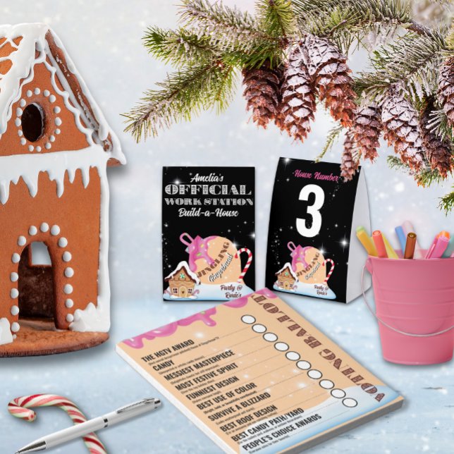 Bloc-notes de vote en pain d'épices sonore Rose (Listing for Voting Ballot Pad only, Workstation Table Tent is sold separately in this collection. )