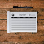 Bloc-notes d'enregistrement client Barbershop<br><div class="desc">Conçu spécialement pour les salons de coiffure,  ce bloc-notes personnalisé vous aide à suivre facilement les préférences des clients,  les détails des rendez-vous et l'historique des services. Parfait pour assurer la cohérence de vos services,  améliorer la satisfaction de la clientèle et établir des relations durables avec vos clients.</div>