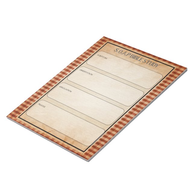 Bloc-notes d'étude biblique SOAP (Incliné)