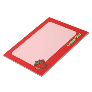 Bloc-notes d'icône de fraise