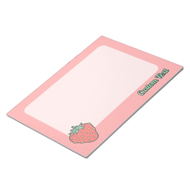 Bloc-notes d'icône de fraise (Incliné)