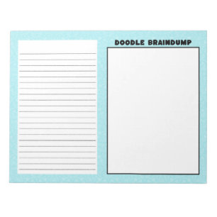 Bloc-notes Doodle & Braindump (Turquoise)