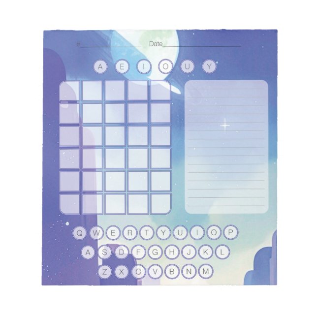 Bloc-notes du bloc-notes Wordle (Devant)