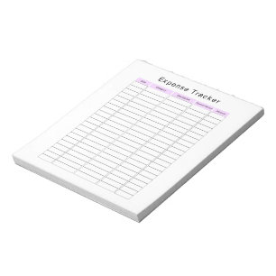 Bloc-notes du gestionnaire de suivi des dépenses d