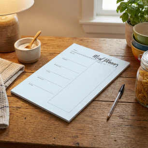Bloc-notes du planificateur de repas