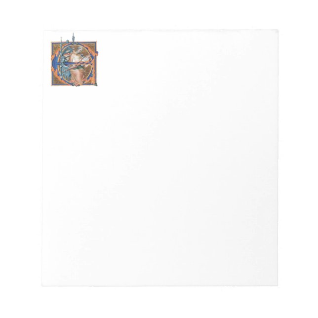 Bloc-notes E initial éclairé (Devant)