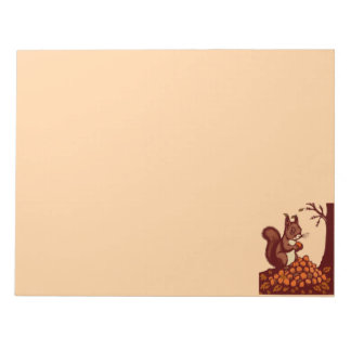 🐿️ Bloc-Notes Écureuil d'Automne – Papeterie📝