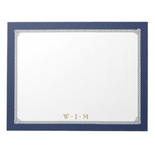 Bloc-notes élégant noeud nautique