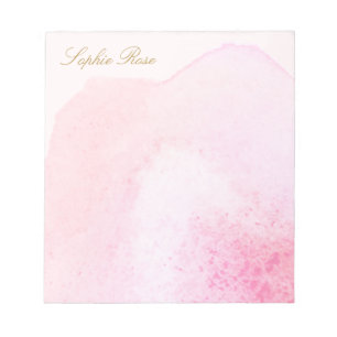 Bloc-notes élégant rose floral