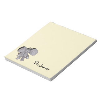 Bloc-notes - Eléphant bébé et nom