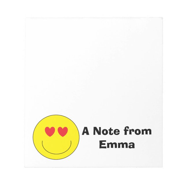 Bloc-notes Emoji personnalisé (Devant)