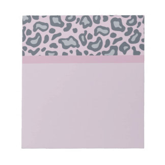 Bloc-notes Empreinte de léopard Lavender