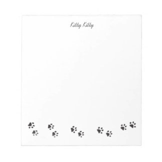 Bloc-notes Empreintes de Patte Kitty
