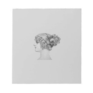 Bloc-notes en coiffure vintage
