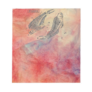 Bloc-notes en marbre rose
