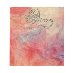 Bloc-notes en marbre rose