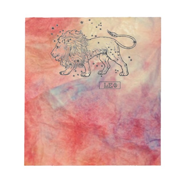 Bloc-notes en marbre rose Leo (Devant)