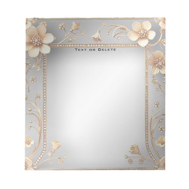 Bloc-notes en or (Devant)