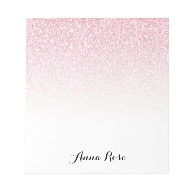 Bloc-notes en verre rose (Devant)