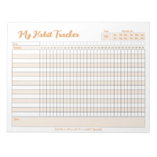 Bloc-notes entièrement personnalisable par Habit T