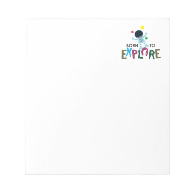 Bloc-notes et papeterie Cute Astronaut Born to Exp (Devant)