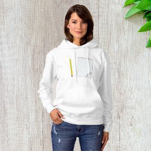 Bloc-Notes Et Sweat - shirt à capuche Crayon Femme