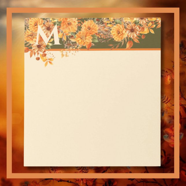 Bloc-notes festif d'automne (Autumn Festive Notepad)