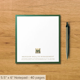 Bloc-notes financier élégant