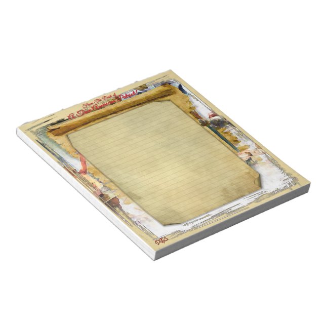 Bloc-notes fixe américain 5,5x6 (Incliné)