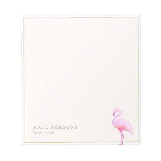 Bloc-notes Flamant rose couleur rose
