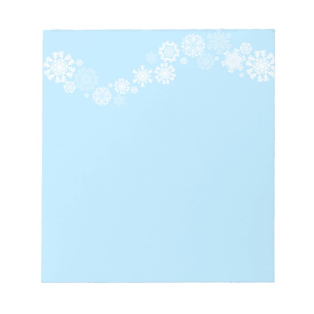 Bloc-notes - Flammes de neige de Noël (Devant)