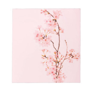 Bloc-notes fleur de marbre rose