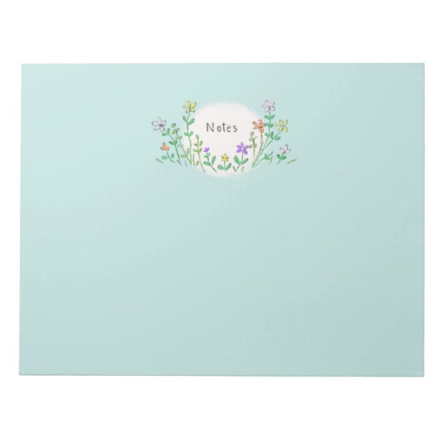 Bloc-notes fleur sauvage (Devant)