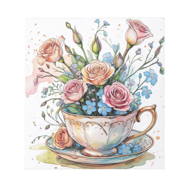 Bloc-notes floral (Devant)