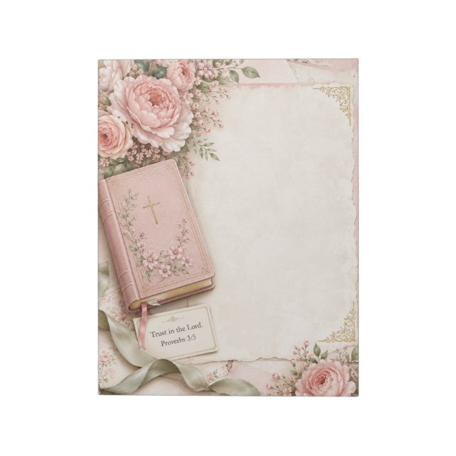 Bloc-notes floral biblique (Tourné)