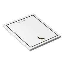 Bloc-notes floral Crescent Moon personnalisé