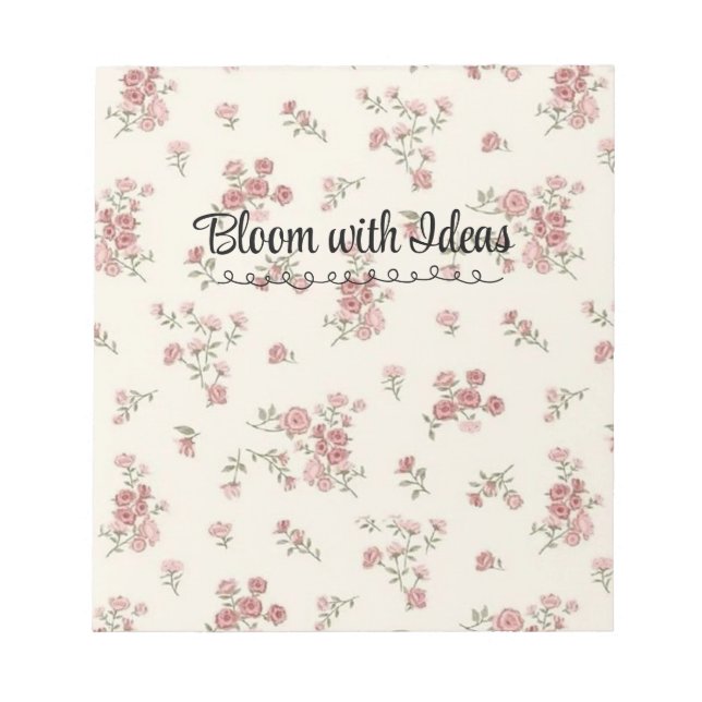 Bloc-notes floral - Cute & Practical pour les note (Devant)