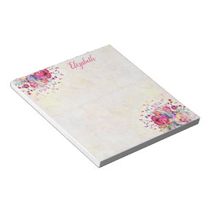 Bloc-notes floral de printemps