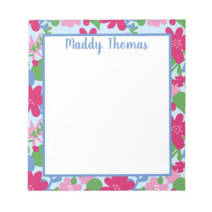 Bloc-notes floral lumineux