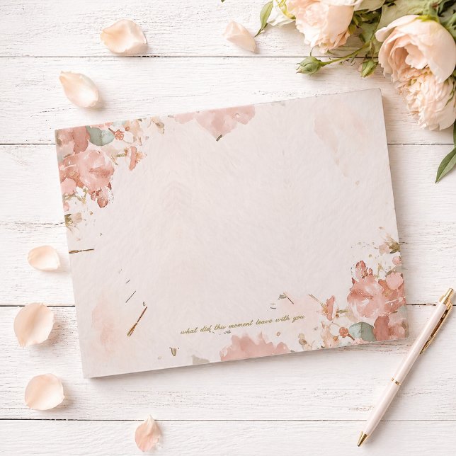 Bloc-notes Floral Romantique Aquarelle Écriture d' (Créateur téléchargé)