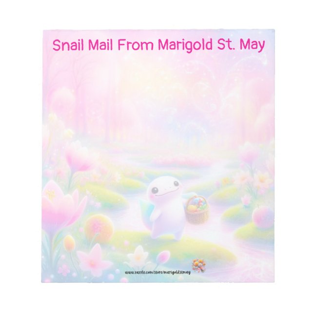 Bloc-notes floral Salamandre sucré (Devant)