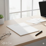 Bloc-notes formel élégant Customisé avec votre nom<br><div class="desc">Restez organisé en style avec ce Bloc-notes formel élégant Customisé avec Votre Nom. Doté d'un design minimaliste et d'un papier de qualité supérieure, il est parfait pour des réunions professionnelles, des notes ou un usage personnel. Ajoutez une touche personnalisée pour élever votre espace de travail ou offrez-le à quelqu'un de...</div>